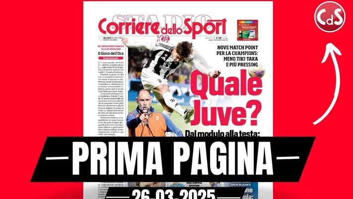 Prima pagina Corriere dello Sport: 'Napoli-Milan, Conte ritrova Neres'