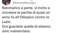 Lazio-Torino 1-1, le reazioni social: “Rammarico a parte, Juric masterclass”