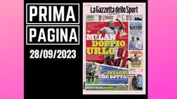 Prima pagina Gazzetta dello Sport: “Milan doppio urlo”