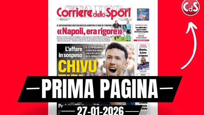 Prima pagina Corriere dello Sport: 'Nuovo difensore, il Milan chiama Dragusin'