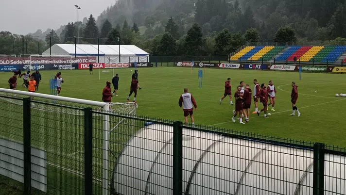 L’allenamento pomeridiano a Pinzolo: partitella di 30 minuti, assente Pellegri - immagine 1