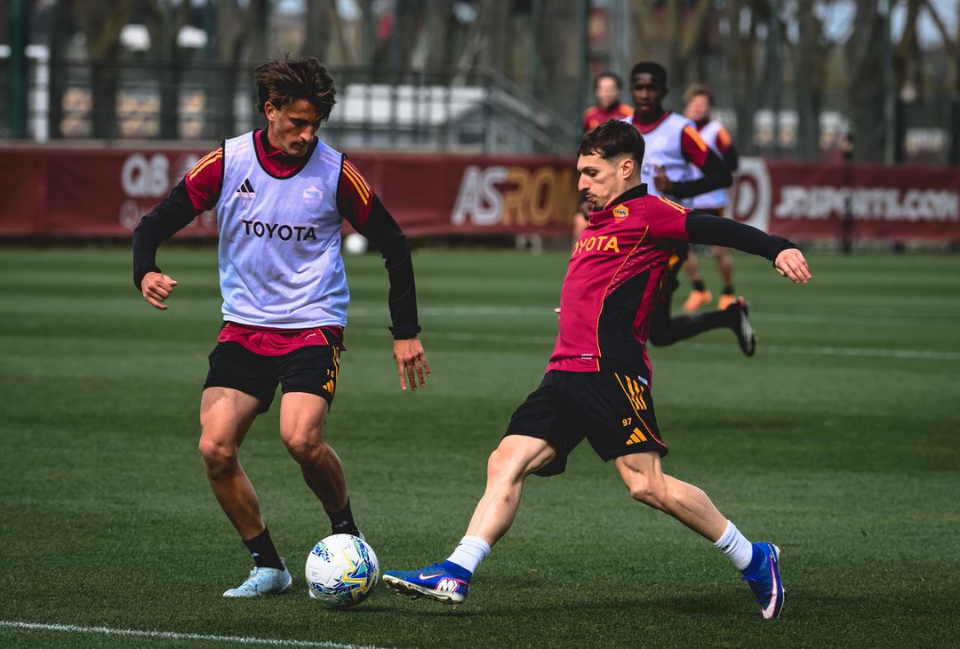 Verso Inter-Roma: l’allenamento dei giallorossi, c’è Soulé – FOTO GALLERY - immagine 9