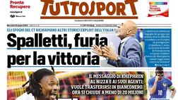 PRIMA PAGINA TUTTOSPORT OGGI: “Il Conte day accende Napoli”