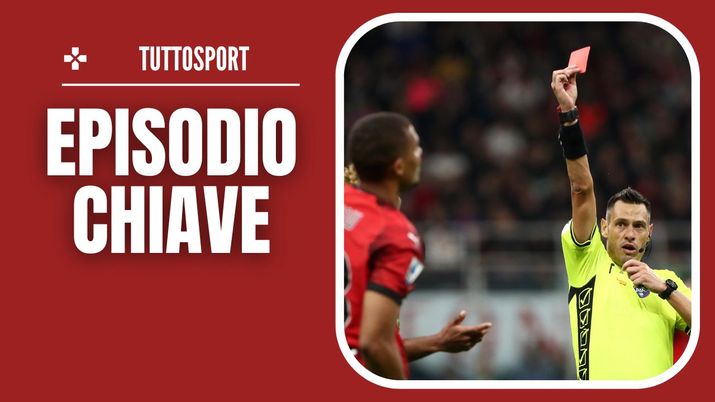 espulsione Malick Thiaw AC Milan Milan-Juventus 0-1 Serie A 2023-2024 moviola