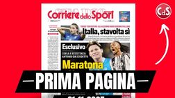 Prima pagina Corriere dello Sport: “Italia stavolta si. Gli azzurri non devono fallire”