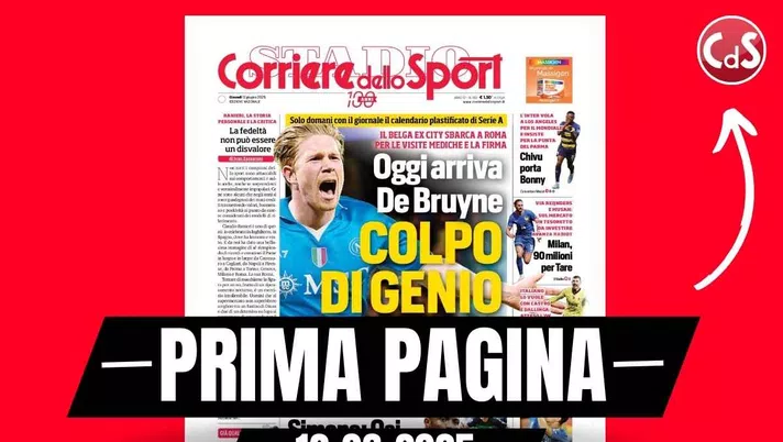 Prima pagina Corriere dello Sport: 'Milan, 90 milioni per Tare'