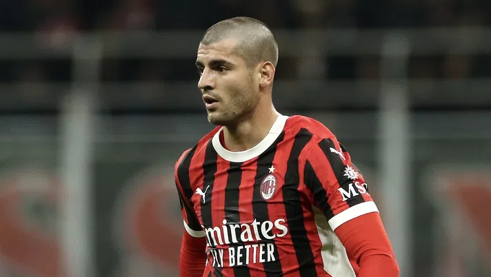 Álvaro Morata AC Milan Milan-Lecce 3-0 Serie A 2024-2025