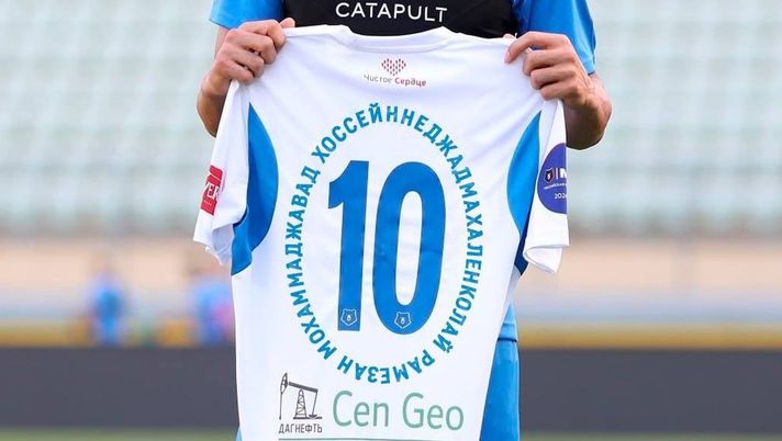 Nome lungo? Ecco la soluzione sulla maglia della Dinamo Makhachkala...