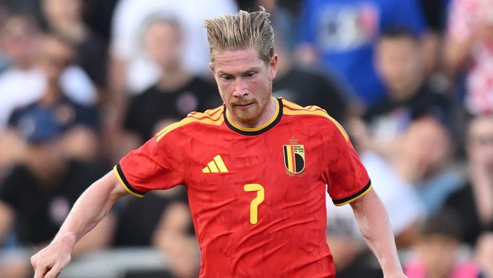 RIJEKA, CROATIA - JUNE 02: Kevin De Bruyne of Belgium controls the ball during the international friendly match between Croatia and Belgium at Stadion HNK Rijeka on June 02, 2026 in Rijeka, Croatia. (Photo by Jurij Kodrun/Getty Images) de bruyne belgio