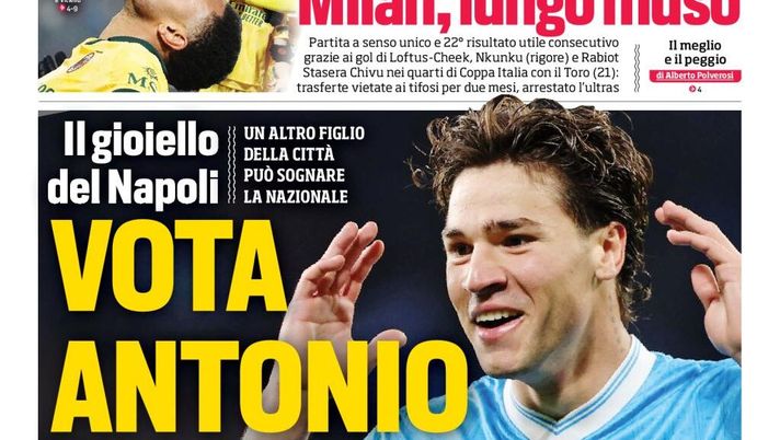 Prime pagine giornali sportivi oggi: il Napoli sui media- immagine 1