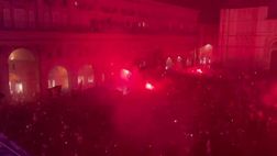 Bologna, che festa! In migliaia in piazza per la Champions League | VIDEO