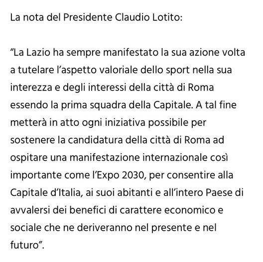 Cari Friedkin, a Roma ci pensiamo noi: il nuovo derby Expo di Lotito- immagine 2