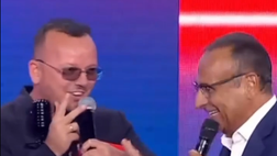 Siparietto Carlo Conti-Gigi D’Alessio dopo Fiorentina-Napoli: “Mi aspettavo 3 premi”