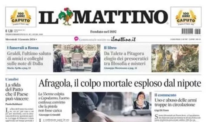 prima pagina il mattino