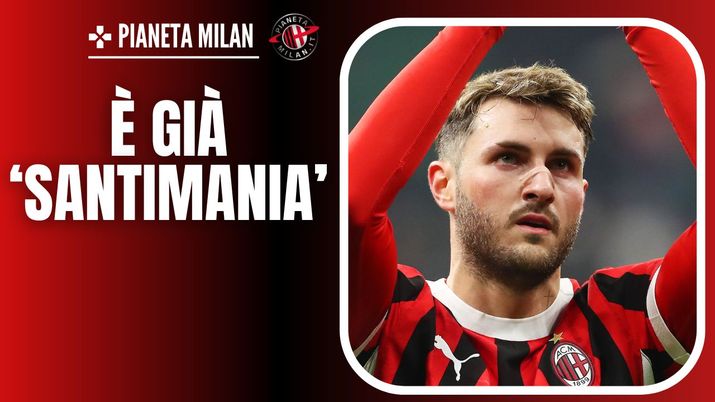 Santiago Giménez AC Milan allenamento Milanello