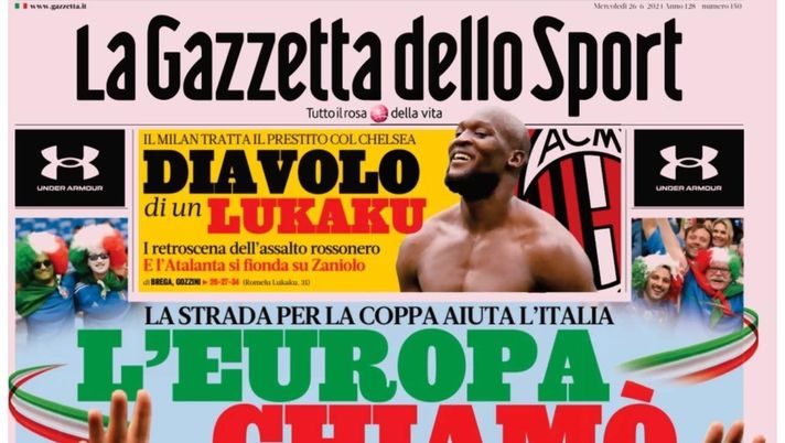 PRIMA PAGINA GAZZETTA DELLO SPORT OGGI: “Inzaghi al rinnovo, ci metto la firma”