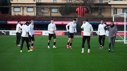 Milan, strigliata del club prima del derby. Ibra, Moncada e Furlani al campo per caricare