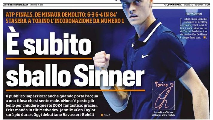 PRIMA PAGINA TUTTOSPORT OGGI: “Il rigorino all’Inter fa infuriare Conte” prima pagina tuttosport oggi