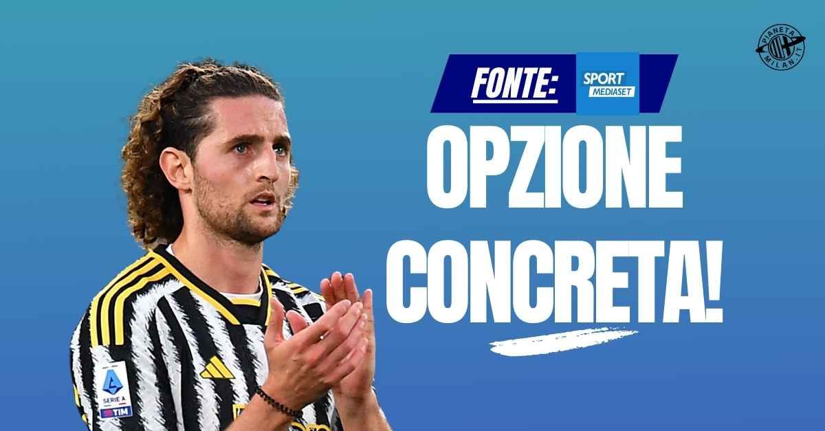 calciomercato milan rabiot tentativo concreto lui apre
