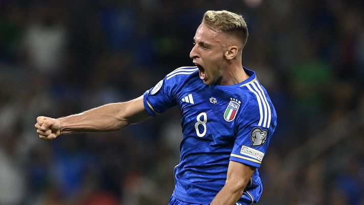 Davide Frattesi Italia-Ucraina 2-1