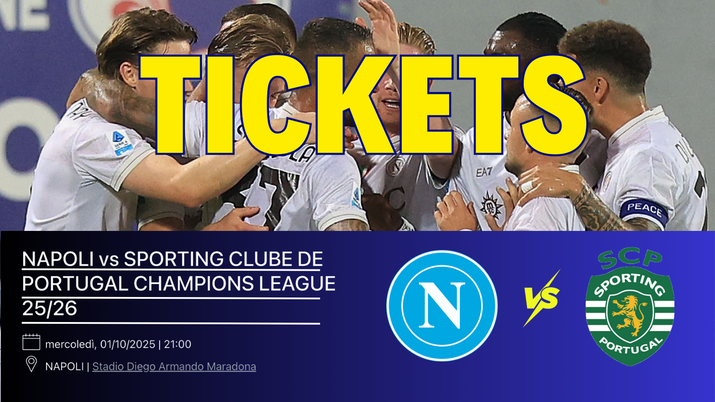 Napoli-Sporting Lisbona, al via la vendita libera dei biglietti: info e prezzi - immagine 1