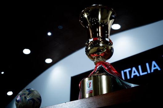ROME, ITALY - MAY 14: The trophy during the Coppa Italia press conference before the match with Atalanta on May 14, 2024 in Rome, Italy. (Photo by Daniele Badolato - Juventus FC/Juventus FC via Getty Images) Coppa Italia