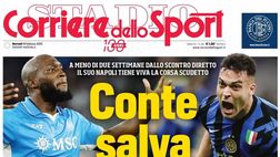 PRIMA PAGINA CORRIERE DELLO SPORT OGGI: “Conte salva la Serie A”