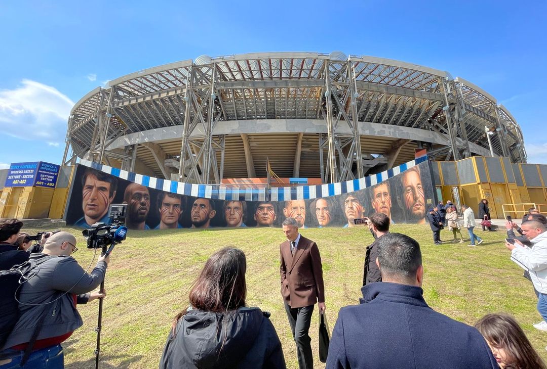 Jorit, inaugurata la nuova splendida opera al Maradona – GALLERY- immagine 1