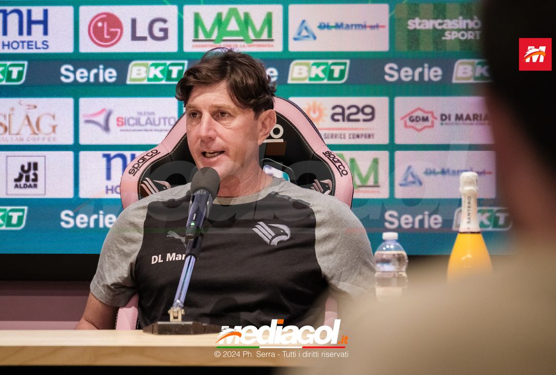 FOTO PALERMO, verso il Venezia: mister Mignani in sala stampa al CFA (GALLERY) - immagine 18