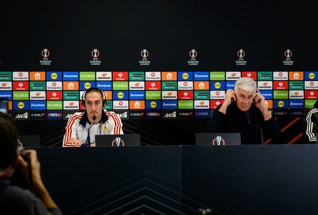 Panathinaikos-Roma, la rifinitura e la conferenza di Gasp e Tsimikas – FOTO GALLERY - immagine 3