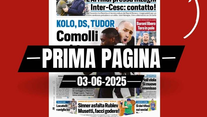 Prima pagina Tuttosport: impazza il calciomercato in Serie A