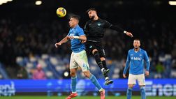Napoli-Lazio, Colombo ammonisce Castellanos diffidato: salterà Lazio-Inter