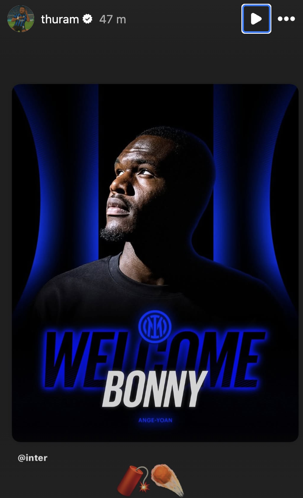 Inter, accoglienza social di Thuram a Bonny: foto ed emoji dopo l’ufficialità- immagine 2