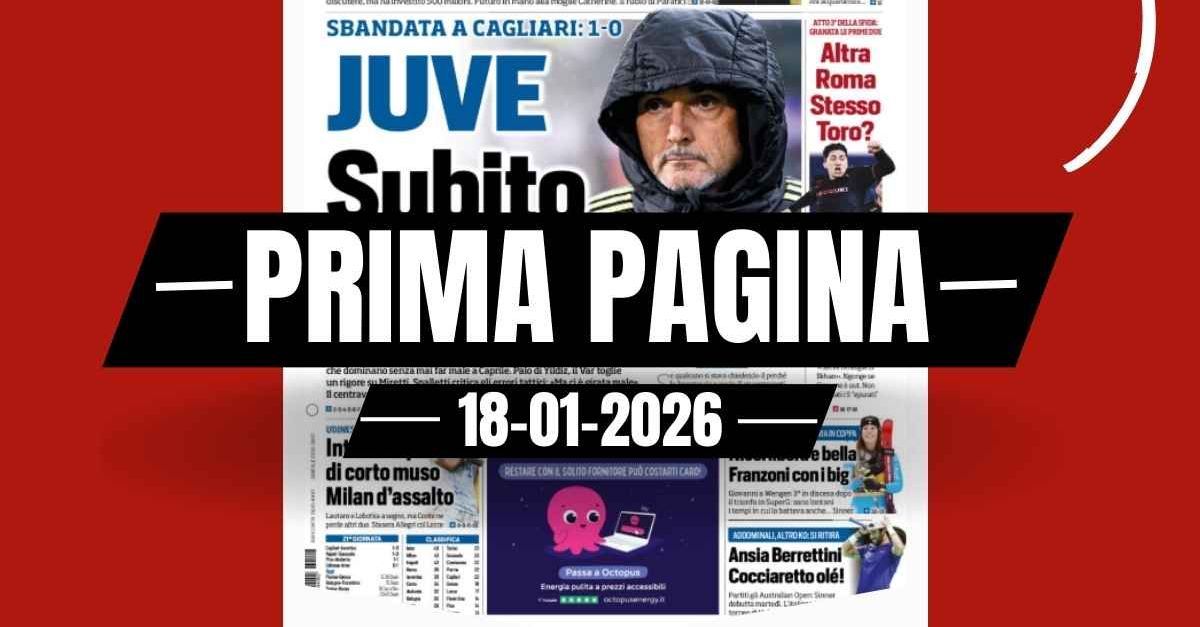 Prima pagina Tuttosport: “Inter e Napoli di corto muso. Milan d’assalto”