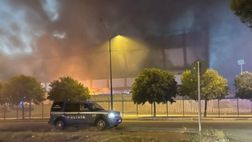 Incendio allo stadio al derby Taranto-Foggia: due arresti