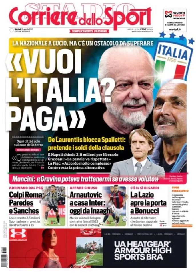 EDICOLA / CdS: Arnautovic a casa Inter, oggi da Inzaghi. Contratto fino al 2025 - immagine 1