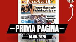 Prima pagina Tuttosport: “Coppa Italia: fame Milan, sogno Bologna”