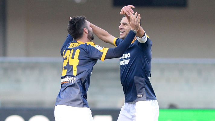 Foto Getty Images Pagelle Verona: Caracciolo, Caceres, Romulo e Bessa moschietteri gialloblù - immagine 1