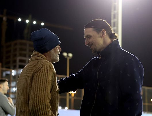 Zlatan Ibrahimovic e Stefano Pioli a Riyadh il 2 gennaio 2025 (Foto di Claudio Villa/AC Milan via Getty Images) Pioli