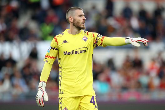 Roma, Italia - 4 maggio 2025: David De Gea durante la partita di Serie A tra Roma e Fiorentina (Foto di Paolo Bruno/Getty Images) Fiorentina-Betis Siviglia, dove vedere la partita in tv e streaming live- immagine 2