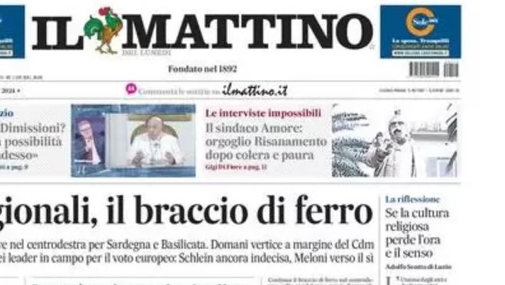 prima pagina il mattino