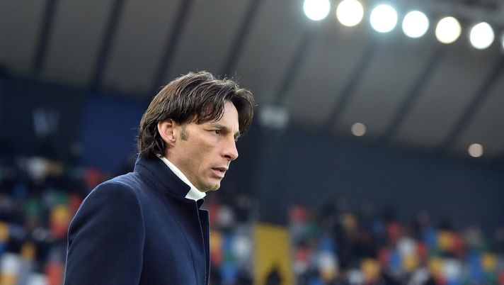UDINE, ITALY - JANUARY 09: Coach of Udinese Gabriele Cioffi looks on during the Serie A match between Udinese Calcio v Atalanta BC at Dacia Arena on January 09, 2022 in Udine, Italy. (Photo by Getty Images/Getty Images)  Udinese
