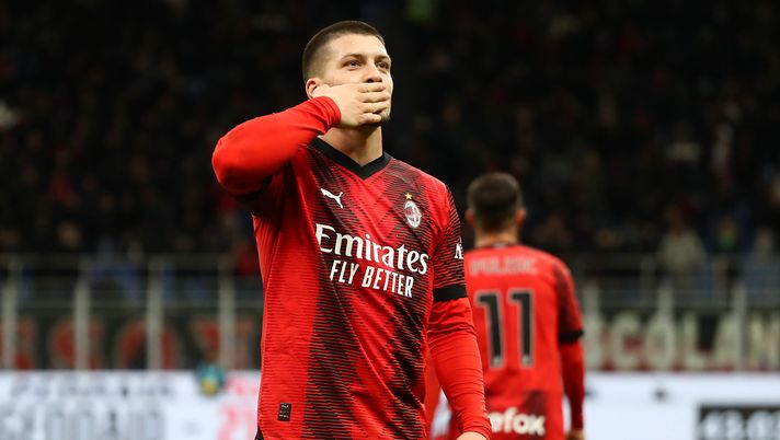 Luka Jovic AC Milan Milan-Frosinone 3-1 Serie A 2023-2024