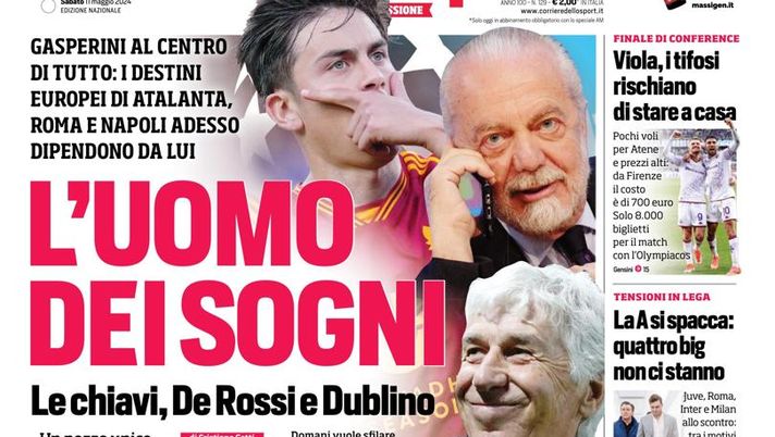EDICOLA / CdS: Inter non perdona. Colpo da tre punti al Frosinone dopo il ko col Sassuolo - immagine 1