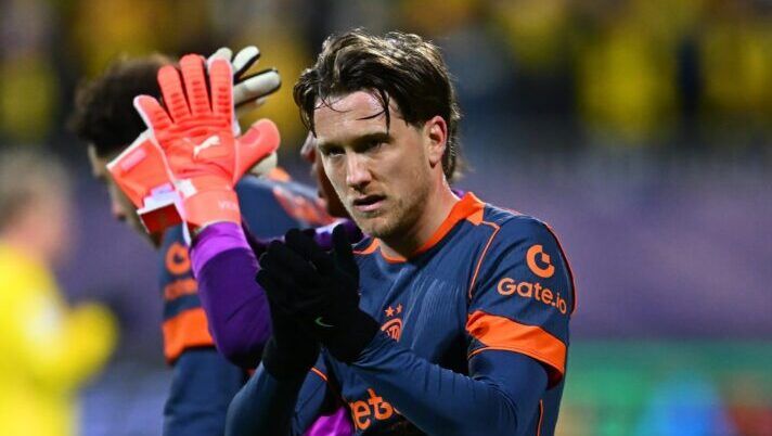BODO, NORWAY - FEBRUARY 18: Pitro Zielinski of FC Internazionale after the UEFA Champions League 2025/26 League Knockout Play-off First Leg match between FK Bodo/Glimt and FC Internazionale Milano at Aspmyra Stadion on February 18, 2026 in Bodo, Norway. (Photo by Mattia Pistoia - Inter/Inter via Getty Images) BREAKING – Inter, anche Zielinski è da valutare dopo il Bodo! Le ultime su Lautaro Martinez - immagine 1