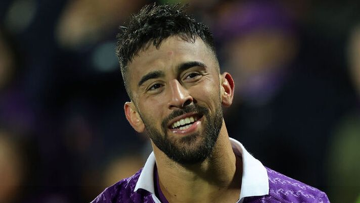 FLORENCE, ITALY - APRIL 18: Nicolás Iván González of ACF Fiorentina reacts after a goal during the UEFA Europa Conference League 2023/24 Quarter-final second leg match between ACF Fiorentina and Viktoria Plzen at Stadio Artemio Franchi on April 18, 2024 in Florence, Italy.(Photo by Gabriele Maltinti/Getty Images INFO SOS – Juve, vanno avanti le trattative per Koopmeiners e Nico: ecco le novità - immagine 1