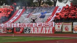 Sciopero del tifo, ma due elicotteri sopra lo stadio: derby e tensione a Macerata