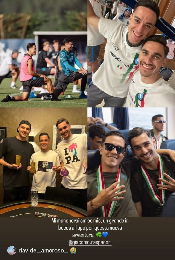 “Ci mancherai, Giacomino”, gli azzurri salutano Raspadori sui social – LA FOTOGALLERY - immagine 2