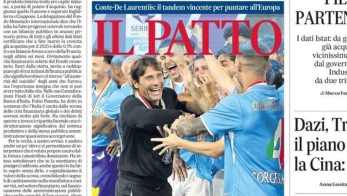 prima pagina il mattino oggi
