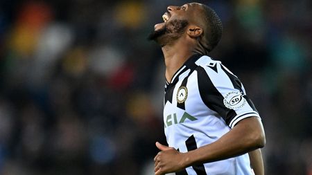 UDINE, ITALY - NOVEMBER 04: Beto of Udinese Calcio reacts during the Serie A match between Udinese Calcio and US Lecce at Dacia Arena on November 04, 2022 in Udine, Italy. (Photo by Alessandro Sabattini/Getty Images) Beto